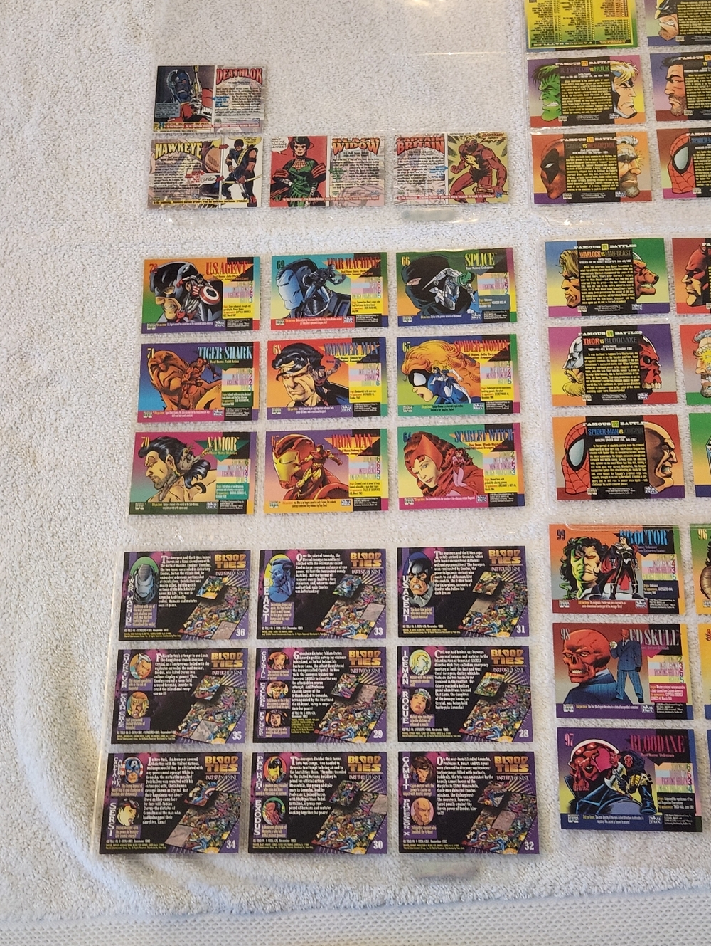 48 1993 Marvel Cards